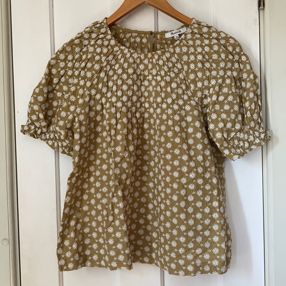 Cotton Embroidered Madewell Spring Blouse